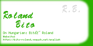 roland bito business card